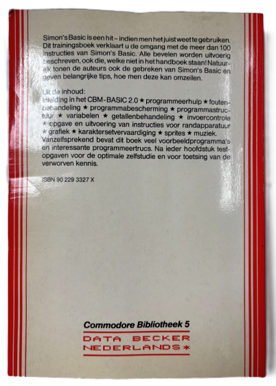 Data becker   Simons Basic op de Commodore 64   back